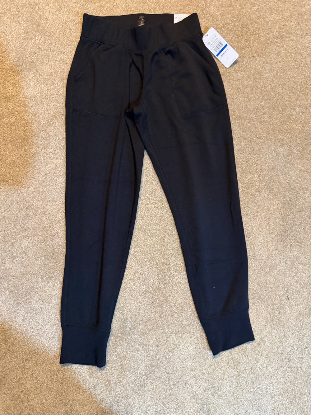 GAIAM Black Buttery Soft Track Joggers
